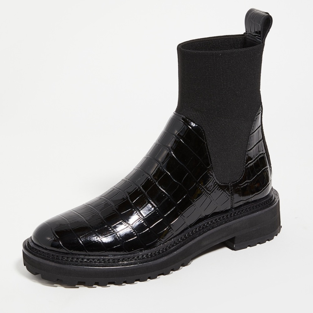 Loeffler Randall Bridget Chelsea Combat Boots Size 5